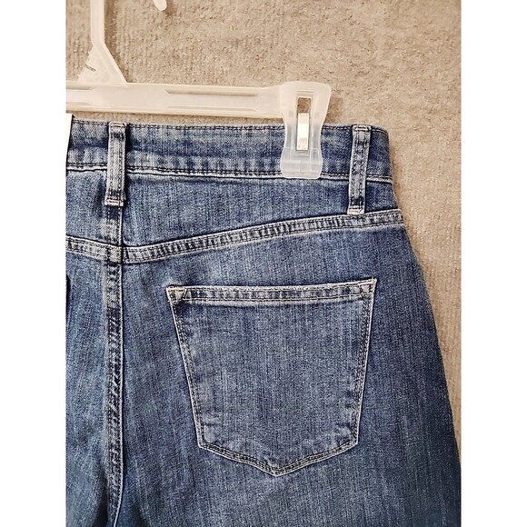 Sonoma Darted Barrel Leg Jeans Womens 10 Blue Medium Wash Stretch NEW - Picture 6 of 10